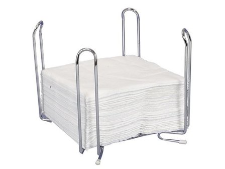 Servetthållare i kromplätering, 18x18x17cm 250 g - Lyreco - Kök och servering - Servetter och dukar - Servettdispenser