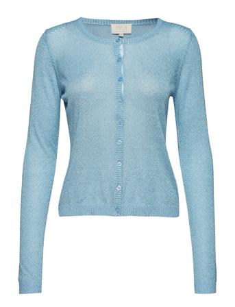 New Laura Cardigan Strikkegenser Cardigan Blå Minus