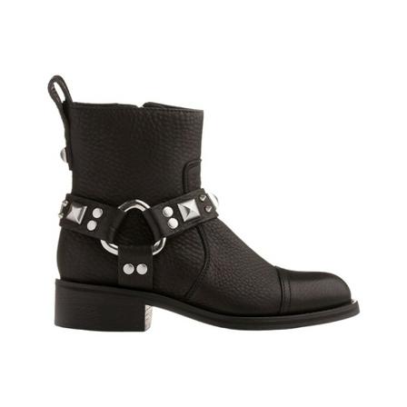 Zadig & Voltaire, Empress Belt Biker Boots Zwart, Dames, Maat:39 EU