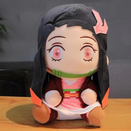 Demon Slayer Tanjiro Nezuko koselig leketøy 7,8 tommer (20 cm)