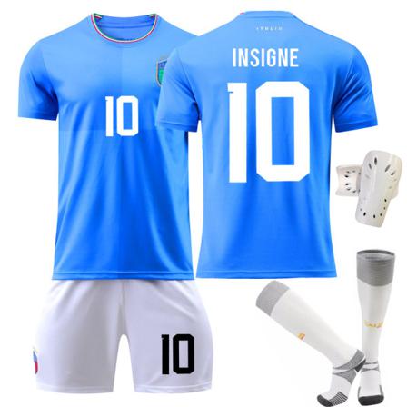 Qatar Fotbolls-vm 2022 Italien Fotboll Kit - Vit Blå S