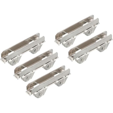 Ruller for skyvedør i metall med to lagre, 6 mm metall aksel