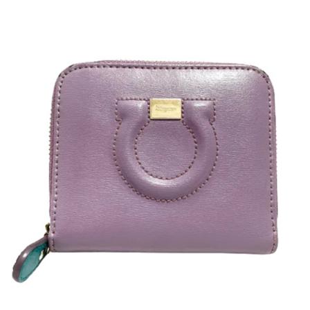Salvatore Ferragamo Pre-owned, Pre-owned Leather wallets Paars, Dames, Maat:ONE Size