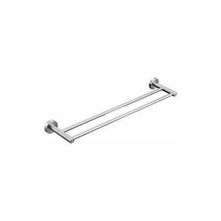 Dobbelt håndklædestang vægmontering SUS 304 børstet rustfrit stål, 50 cm badehåndklædeholder - 50 cm KLB