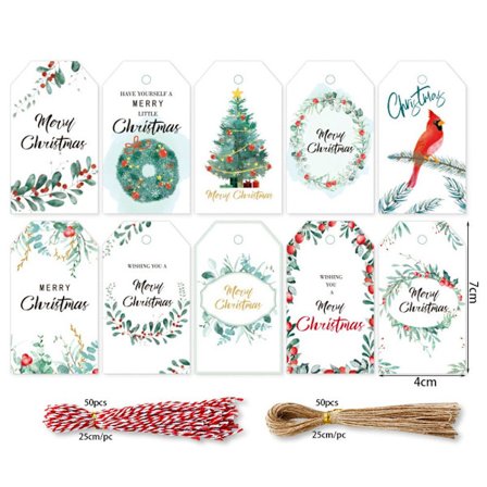 100 st Kraft Tag Hang Tags