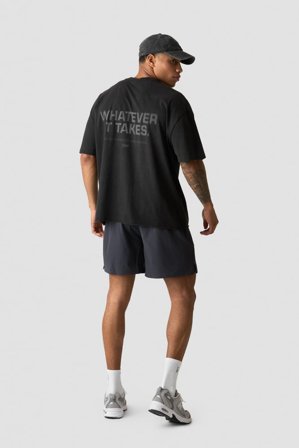 Grit Stonewashed T-Shirt Print Stone Wash Black