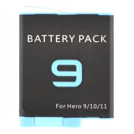 Batteri for GoPro Hero 12 11 10 9 3,85V 1720mAh AHDBT-901 erstatningsbatteri
