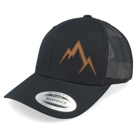 Wild Spirit - Noir trucker Casquette - Small Engraved Mountain Black Trucker @ Hatstore