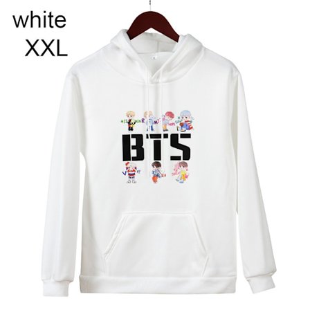 BTS Hoodies Syksy Sweatshirts VALKOINEN