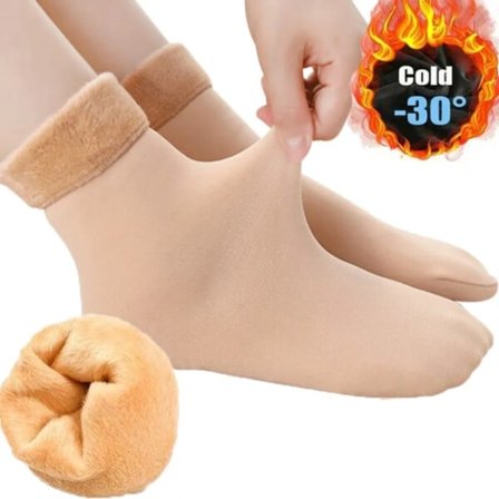 Varma Fodrade Strumpor Sammet Fleece