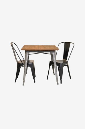 NORDFORM - Spisesett 75B AboutFrance - Svart - Spisegruppe 2 personer - Fra Homeroom