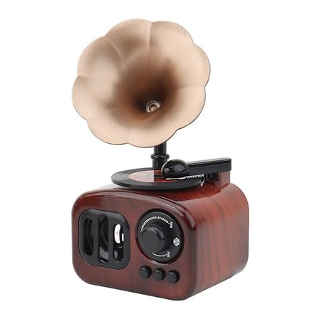 Vintage Fonograf Form Musikboks Antik Mekanisme Urværk Musikalsk Ornament