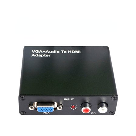 HDMI till VGA, VGA till HDMI-videoomvandlare rundad 1080P
