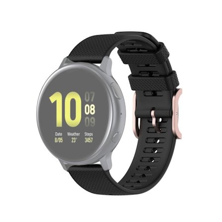 Dot Texture Armband för Samsung Galaxy Watch 41/42 mm 20 mm - Svart