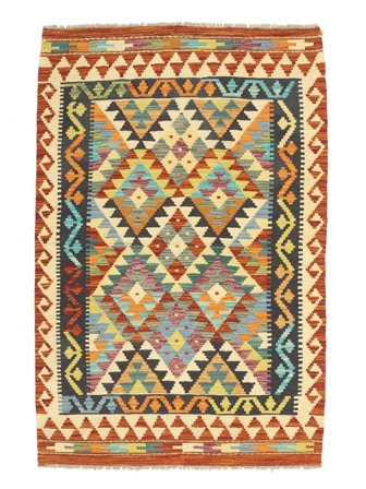 Kilim Afghan Old Style Rug Oriental Brown/Yellow (Wool, Afghanistan)