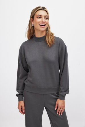 NA-KD Soft Sweater - Sweatshirts - Grau - XS