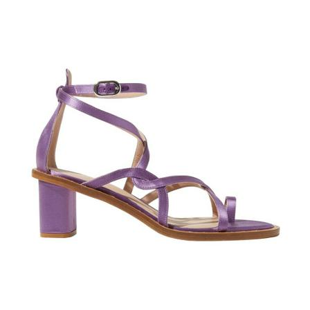 Scarosso Patty Silk Sandalen , Paars , Dames , Maat: 37 1/2 EU