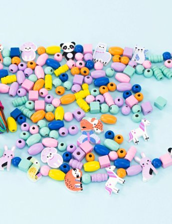 Toyrock Beads Set Wooden With Animals Theme - Multi/patterned - ONE SIZE