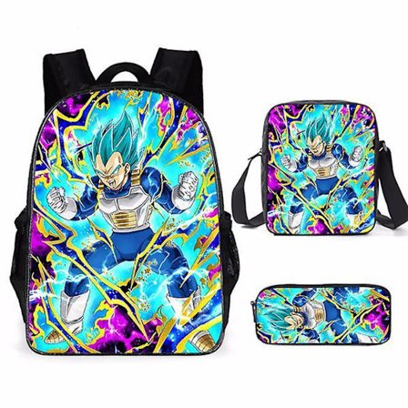 Dragon Ball Elementary School Theme School Bag 3-piece Set Computer Bag Messenger Bag Pencil Case