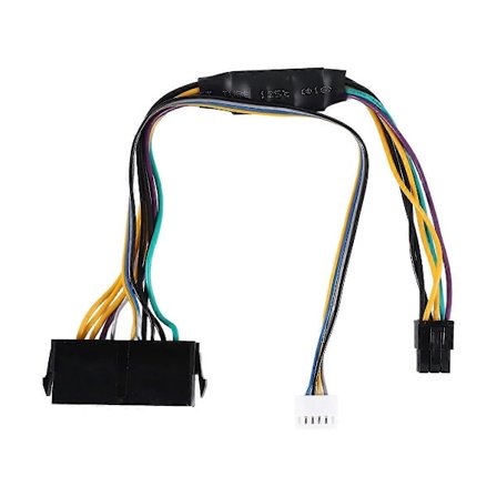 ATX Hovedkort 24Pin Hunn til 6Pin Hann 6Pin PCI-E PSU Strømadapter Kabelkontakt for HP Elite
