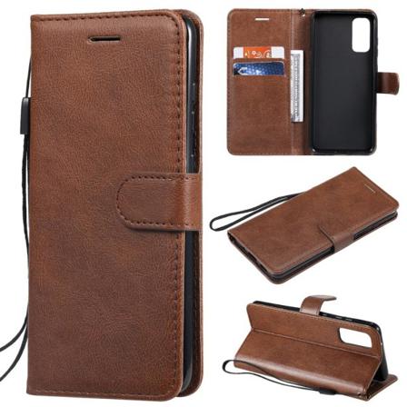 Samsung Galaxy S20 - Plånboksfodral - Brun Brown Brun