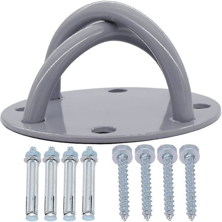 Væg/loftbeslag til gymnastik og hjemmetræning med ophængningsstropper, anker til olympiske ringe, fitness, yoga, gynge, kamptøve, modstandsbånd og 