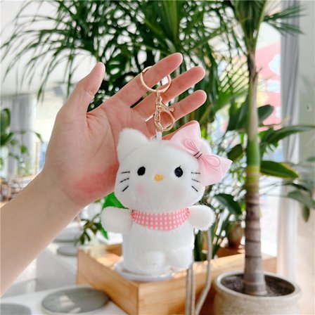 Mub- tegneserie Kulomi Yugui hund plysj anheng søt skolesekk nøkkelring figur henger dekorasjon griper maskin dukke