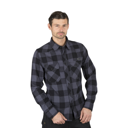 Hemd Brandit Check Schwarz/Grau XL