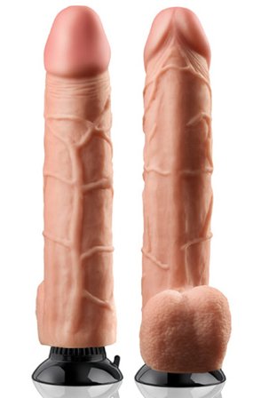 Kjøp Pipedream Real Feel Deluxe 30 cm - Vibrerende dildo | God pris