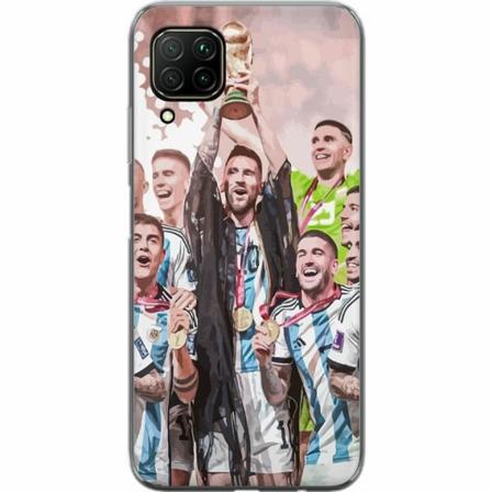 Huawei P40 Lite Genomskinligt Skal Messi