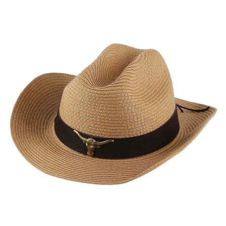 Klassisk Western Cowboy Hat Solhat Bredskygget til Udendørs Fritid Strand Sommer