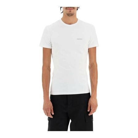 Versace T-Shirts vit, Herr, Herr, Storlek: L