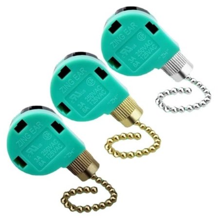 Loftventilator Hastighedsregulator Udskiftning til Loftventilator, Væglamper, Skabsbelysning ZE-268S6 (3 stk)