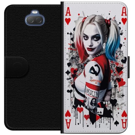 Yhteensopiva Lompakkokotelo Sony Xperia 10 Harley Quinn Pelikortti Pop Art -kuvitus