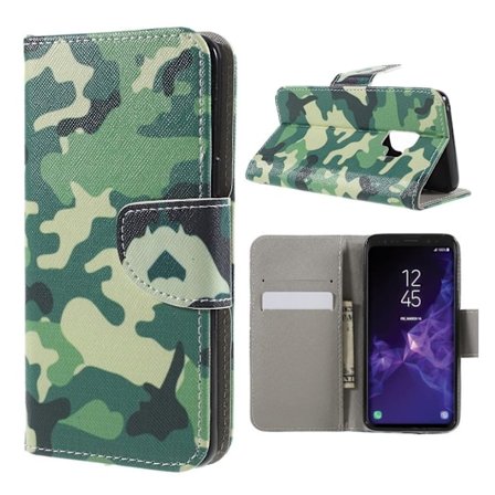 Samsung Galaxy S9 trendikäs suojakotelo - Maastoväri