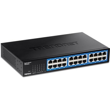 TRENDnet 24-PORT GIGABIT DESKTOP SWITCH 24X GIGABIT RJ-45 PORTS/W METAL CPNT
