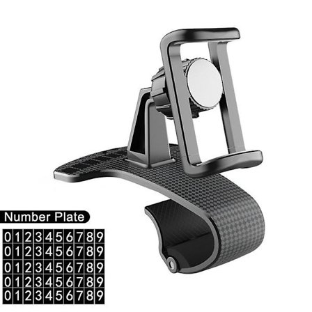 Ny Hud Car Dashboard Telefonstativ 360 Justerbar Gps Bil Clip Holder Skjult Parkeringsnummer Til Mobiltelefon Bil Stand Support - Universal Car 