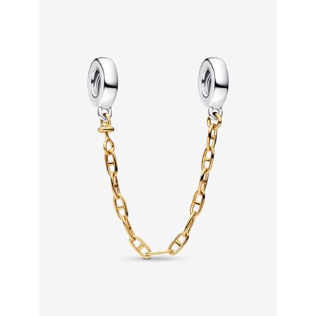 Pandora - Pitkänomainen turvaketju - Sterlinghopea, 14k kullattu