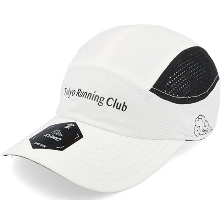 Kumo - Wit 5panel Cap - Tokyo Running Club Storm White/Black 5-panel @ Hatstore