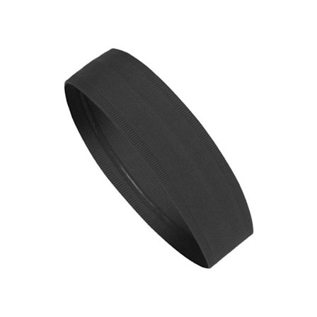 Sports Hårbånd Skridsikker Fugttransporterende Blød Elastisk Unisex Svedbånd til Fitness Yoga Løb Sort