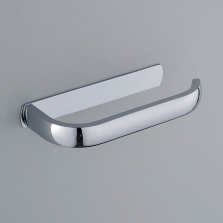 Väggmonterad Toalettpappershållare i Rostfritt Stål, Kromfinish, Toalettpappershållare, Hyllpappershållare för Badrum, Kök