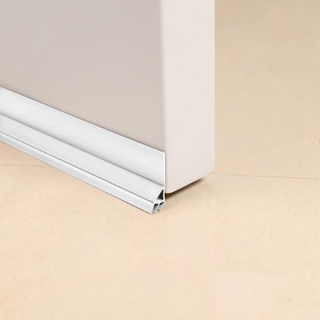 (Hvid) Under Dør Træk Blokering Isolator Dør Feje Vejr Strimler Støj Stopper Stron