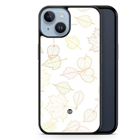 Bjornberry Skal iPhone 14 Plus - White and Leaves