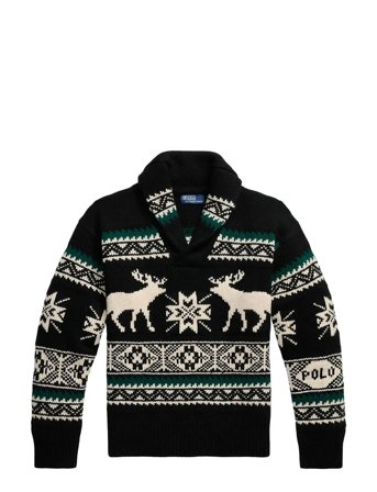 Polo Ralph Lauren | Wool-Blend Elk-Graphic Sweater | L