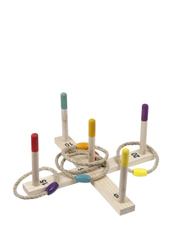 Happy Summer Happy Summer Ring Toss Game Wood - Multi/patterned - ONE SIZE