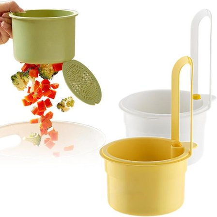 Sil for vask, multifunksjonell vaskesil, hengende filterkurv for kran, vaskekurv for vaskeorganisering (Hvit + Gul)