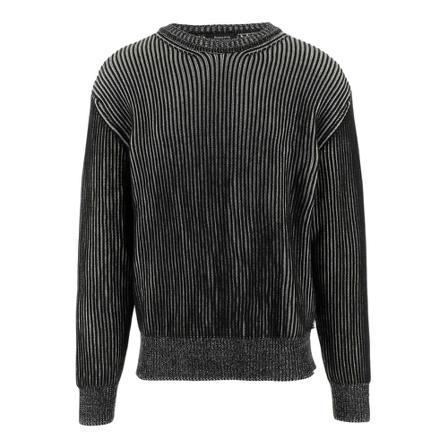 Études, Round-neck Knitwear Zwart, Heren, Maat:S