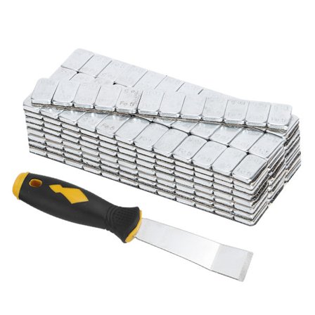5g/0,18oz x 25Strips 60g/2,12oz Limhjul Balanseringsblokker Dekk Vekt Balansering Balanser Auto Bildeler Med Skovl