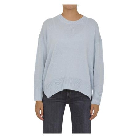 Allude, Round-neck Knitwear Blauw, Dames, Maat:M