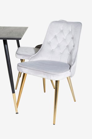 Venture Home - Stol Valleta, 2-pakning - Grå - Stoler - Fra Homeroom